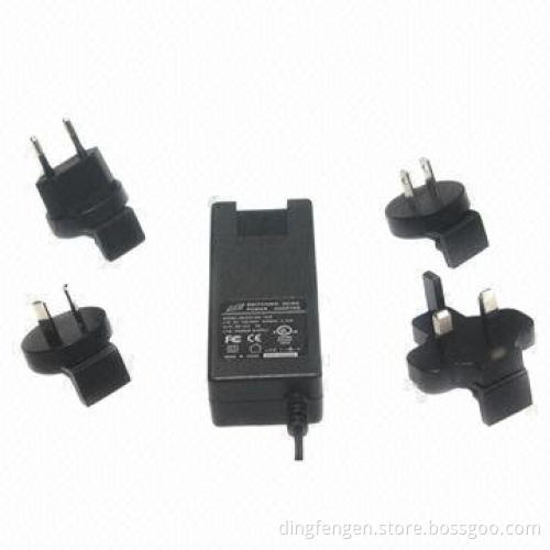 Multi-prong power adapter, 45W, full safety approvals
